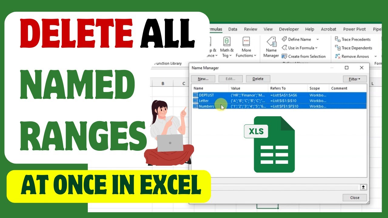 How to Delete All Named Ranges at Once in Excel