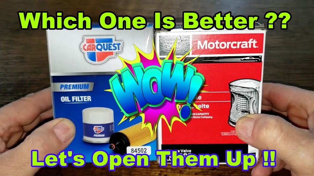 Carquest Oil Filter 84502 vs. Motorcraft FL500S Oil Filter Comparison