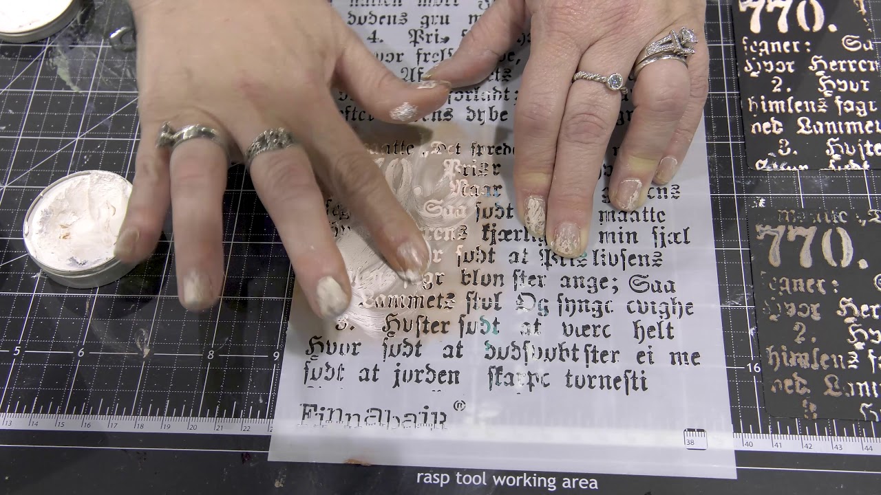 Prima Marketing & Finnabair | Matte Wax Stenciling Demo