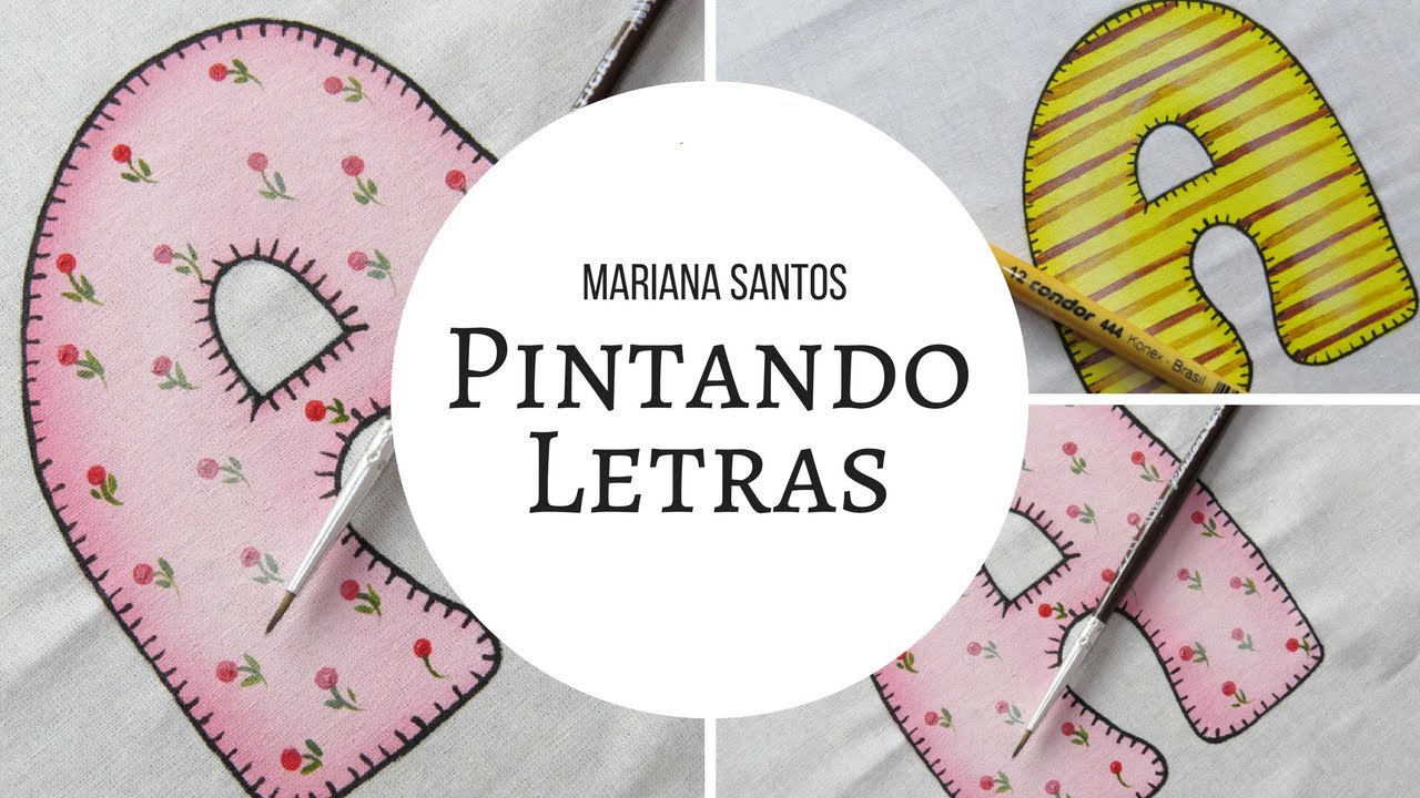 APRENDA A PINTAR LETRAS PERSONALIZADAS