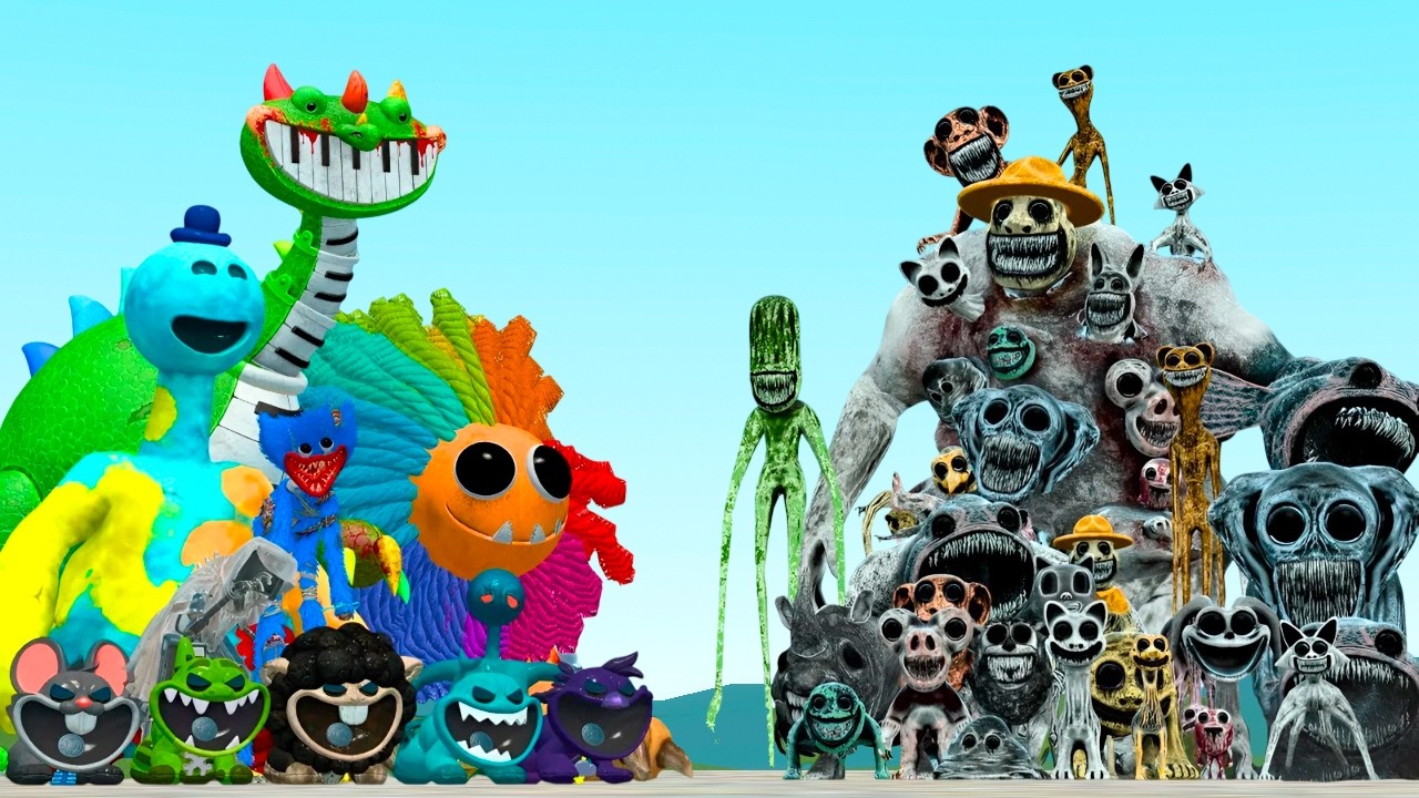 ALL POPPY PLAYTIME MONSTERS VS ALL ZOONOMALY MONSTERS In Garry's Mod!