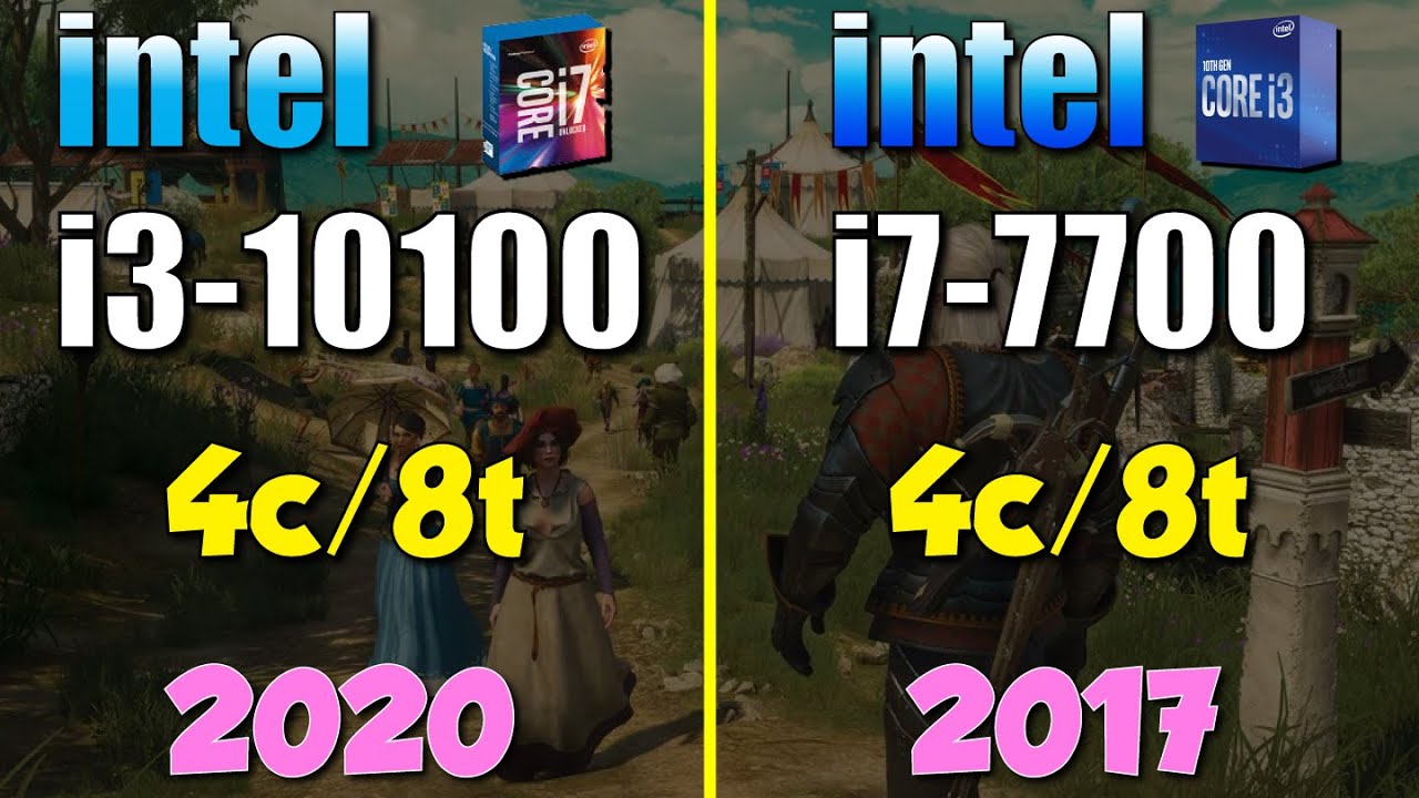 i3-10100 vs. i7-7700 | in 2020