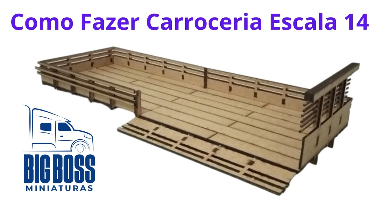 Como fazer miniatura carroceria carga seca na escala 14 super realista detalhada Big Boss Miniaturas