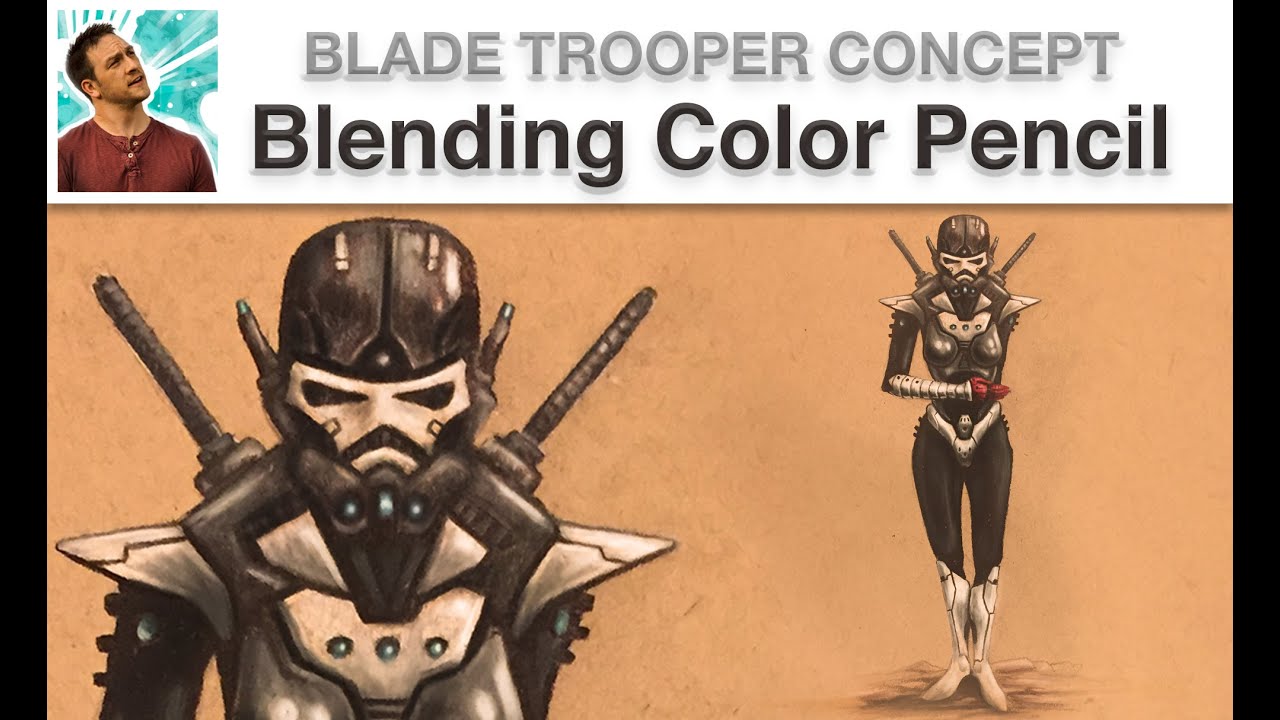 Stormtrooper Concept and Blending Color Pencil