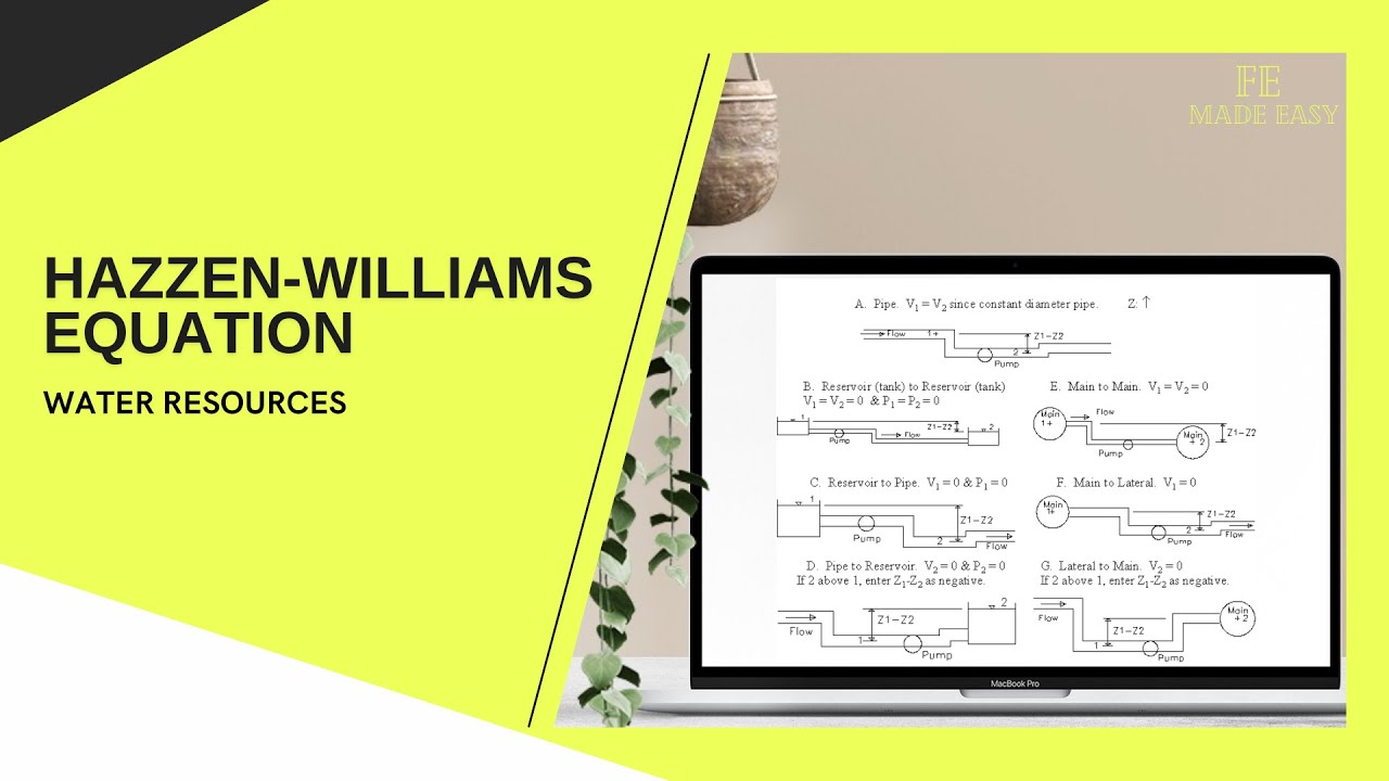 FE Review - Water Resources - Hazen-Williams Equation