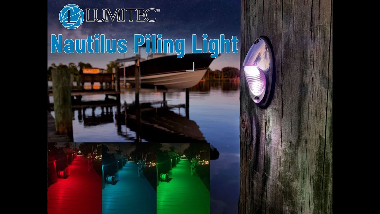Lumitec Nautilus Boat Dock Piling Light by ApexLighting.com