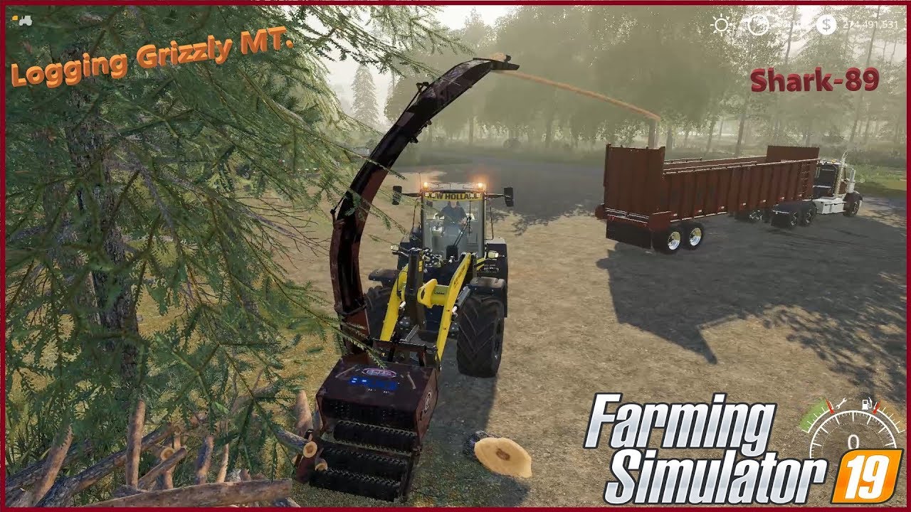 (SP) FS19 | Logging Grizzly MT. Part 4 | Chipping and Grinding Along