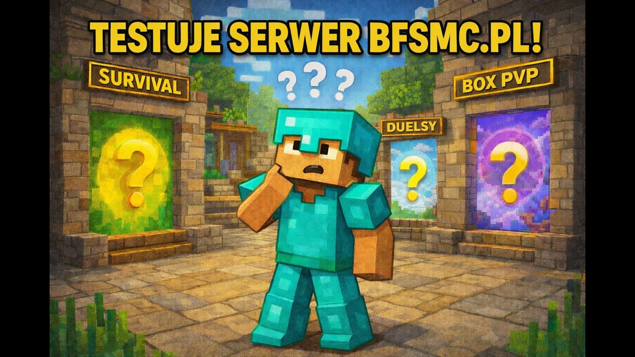 Testuje serwer minecrafta BFSMC.PL - zobaczy czy warto tam zagrać!