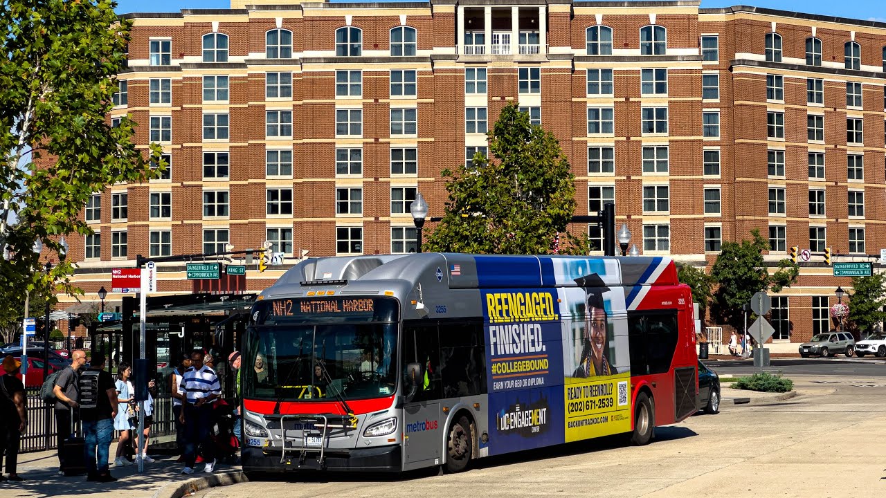 DASH Alexandria Transit Company and WMATA Metrobus Compilation at King Street-Old Town #3