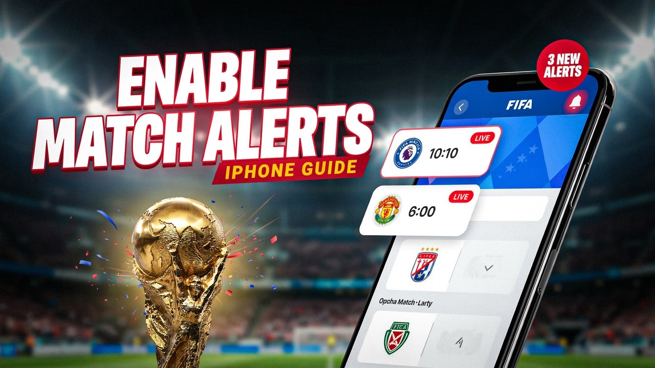 How to Enable Match Alerts in FIFA Official App on iPhone