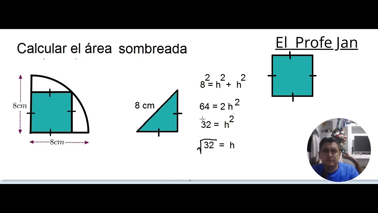 Calcular el área sombreada