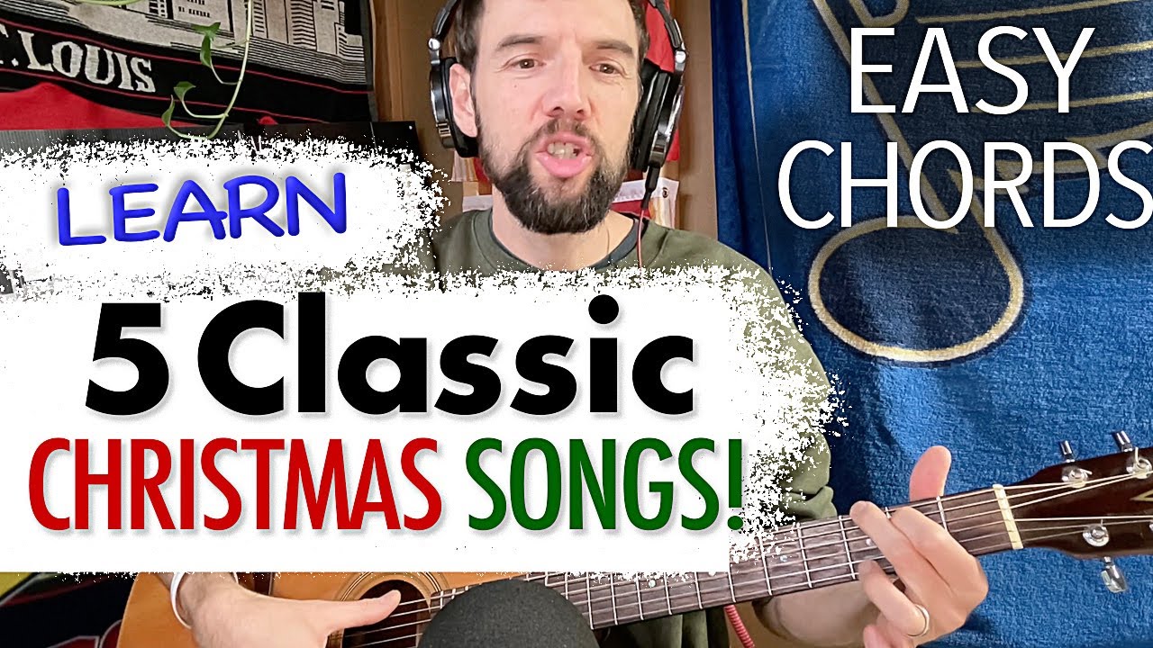 Learn 5 Christmas Songs on Guitar! ♫ Easy Beginner Chords & Tutorial (Acoustic)