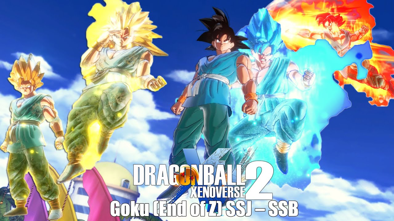 Goku (End of Z) Super Saiyan | Super Saiyan Blue - Dragon Ball Xenoverse 2 [MOD]