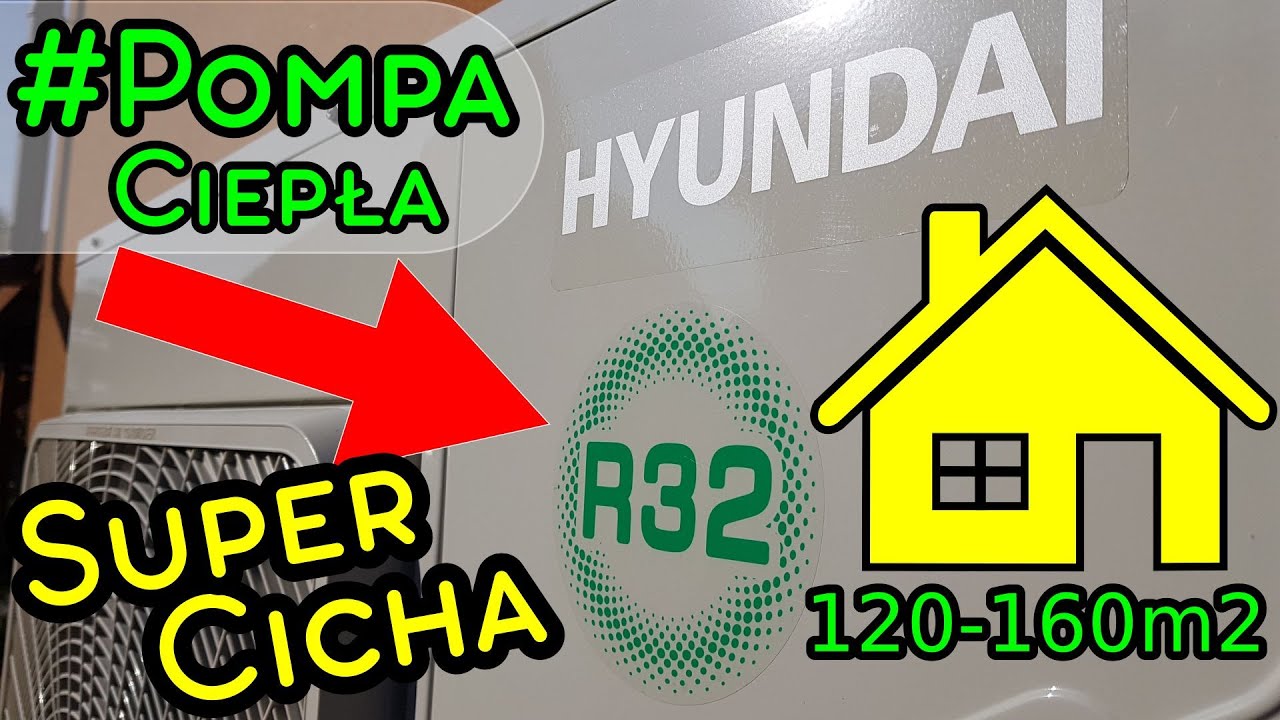 POMPA CIEPŁA HYUNDAI 10kW DO DOMU 120-160m2. Super Cicha!