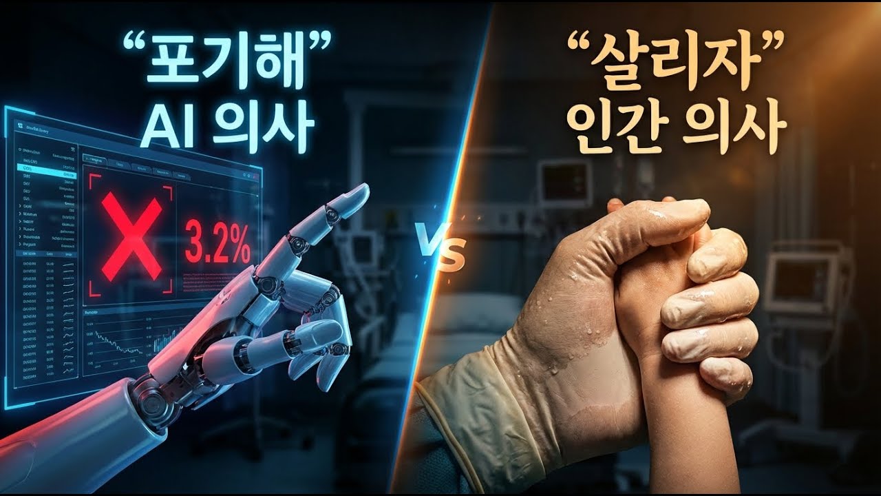 인간 의사는 수술하자는데,   ‘AI 의사'  는 가망 없다고 한다면,  당신의 선택은?