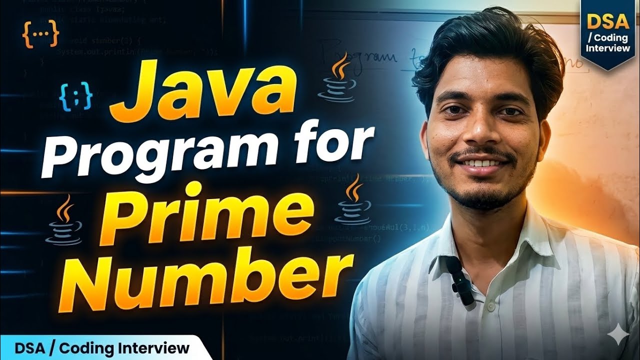 Java Prime Number Program Explain in 2 minutes | Logic + Code + Dry Run #trending#video#dsa#leetcode