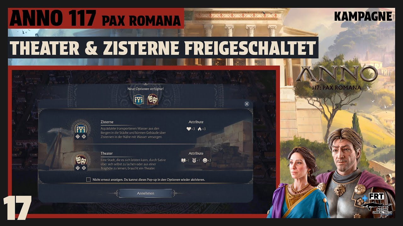 Anno 117: Pax Romana | deutsch | 🌿#17 Theater & Zisterne | Let's Play Kampagne