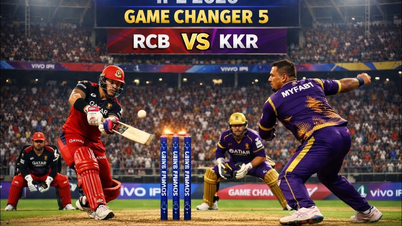 RCB vs KKR TATA IPL 2026 in game changer 5 
