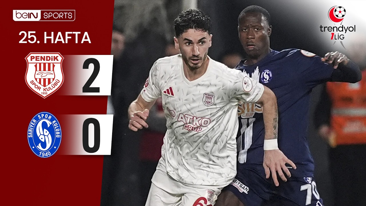 Pendikspor (2-0) Sarıyer | 25. Hafta Ma&ccedil; &Ouml;ZETİ | Trendyol 1. Lig - 2025/26