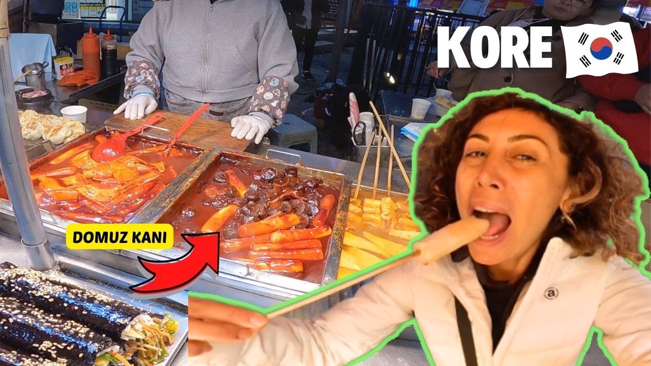 İlginç KORE YEMEKLERİ - Balık Keki, Kan Çorbası, Ejderha Sakalı 🇰🇷 - 145