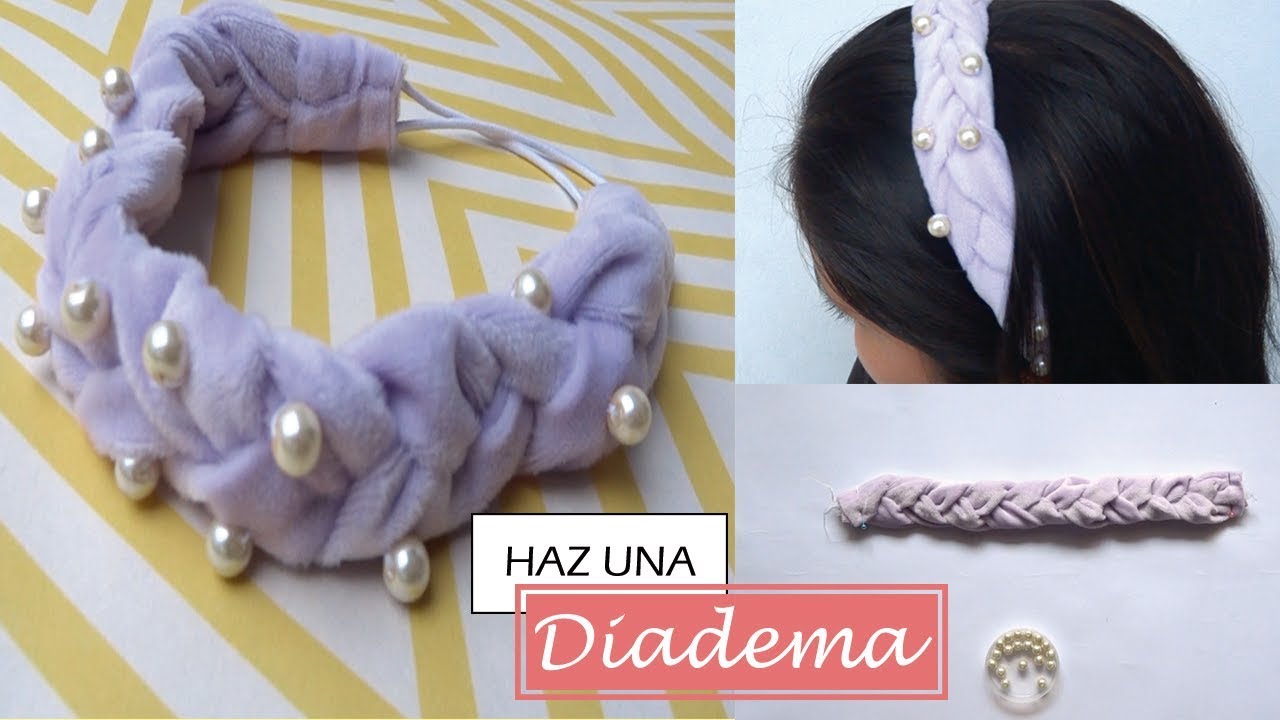 HAZ UNA DIADEMA CON PERLAS