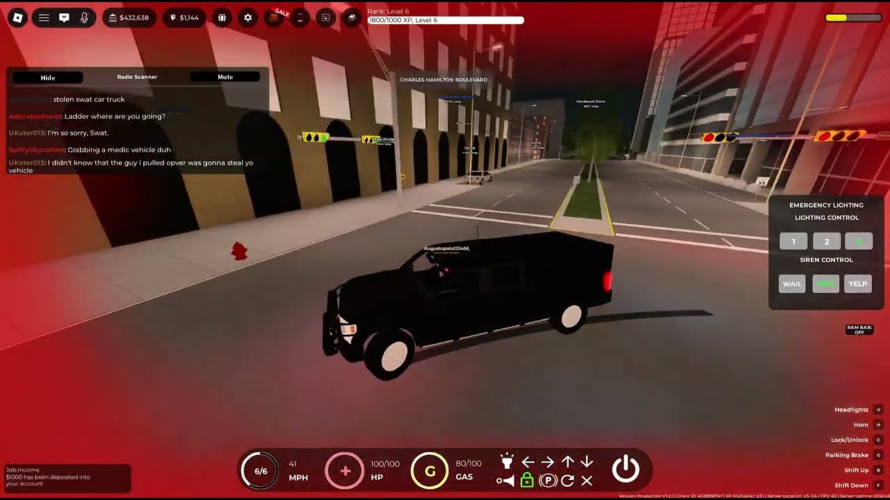 tutorial of how to steal a SWAT pickup (Victoria County)