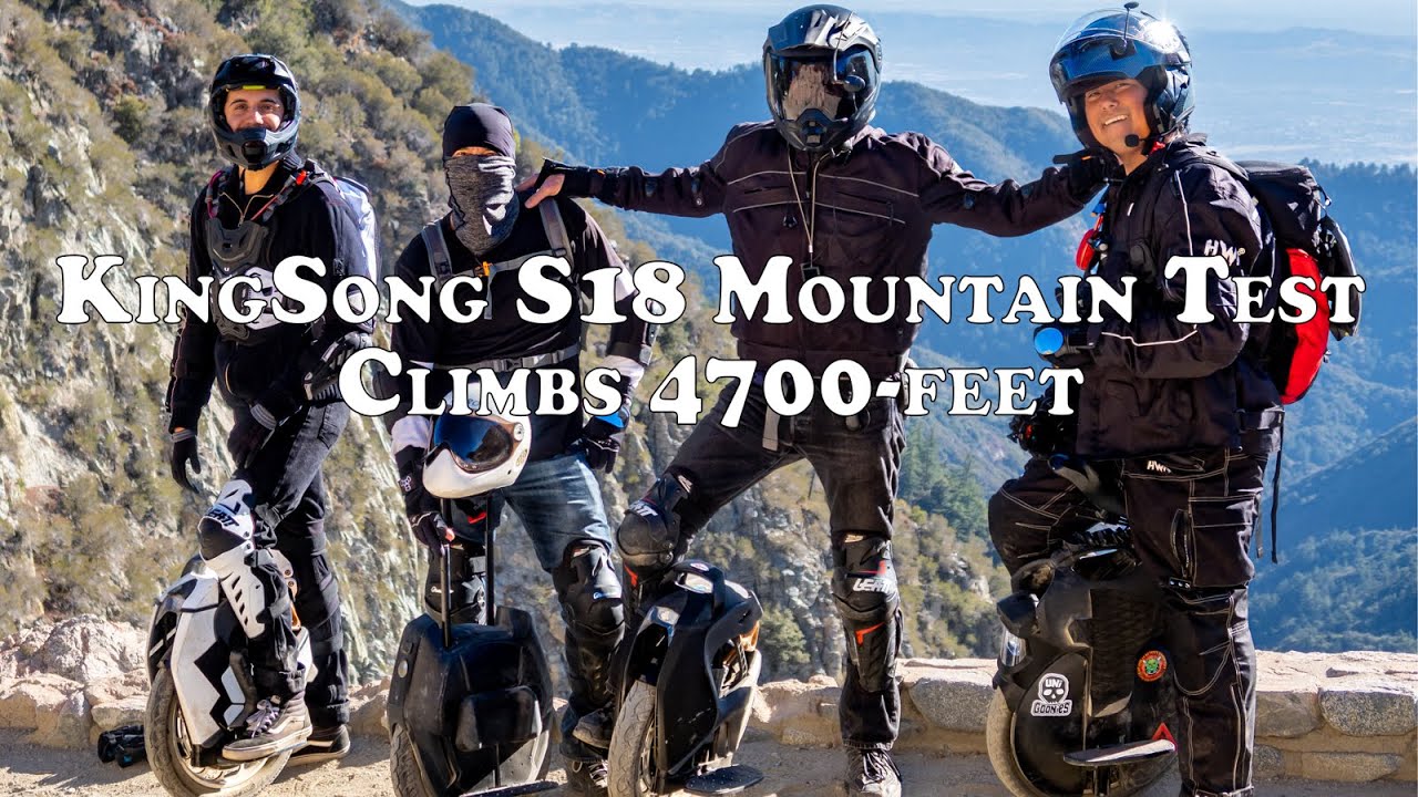 Тест KingSong S18 Mountain Trail - подъем на высоту 4700 футов.