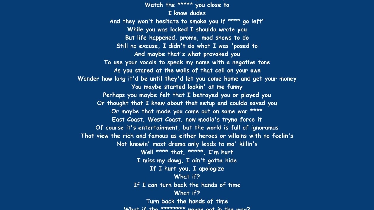 J. Cole - What If (Lyrics in The Style of the Late 2000s)