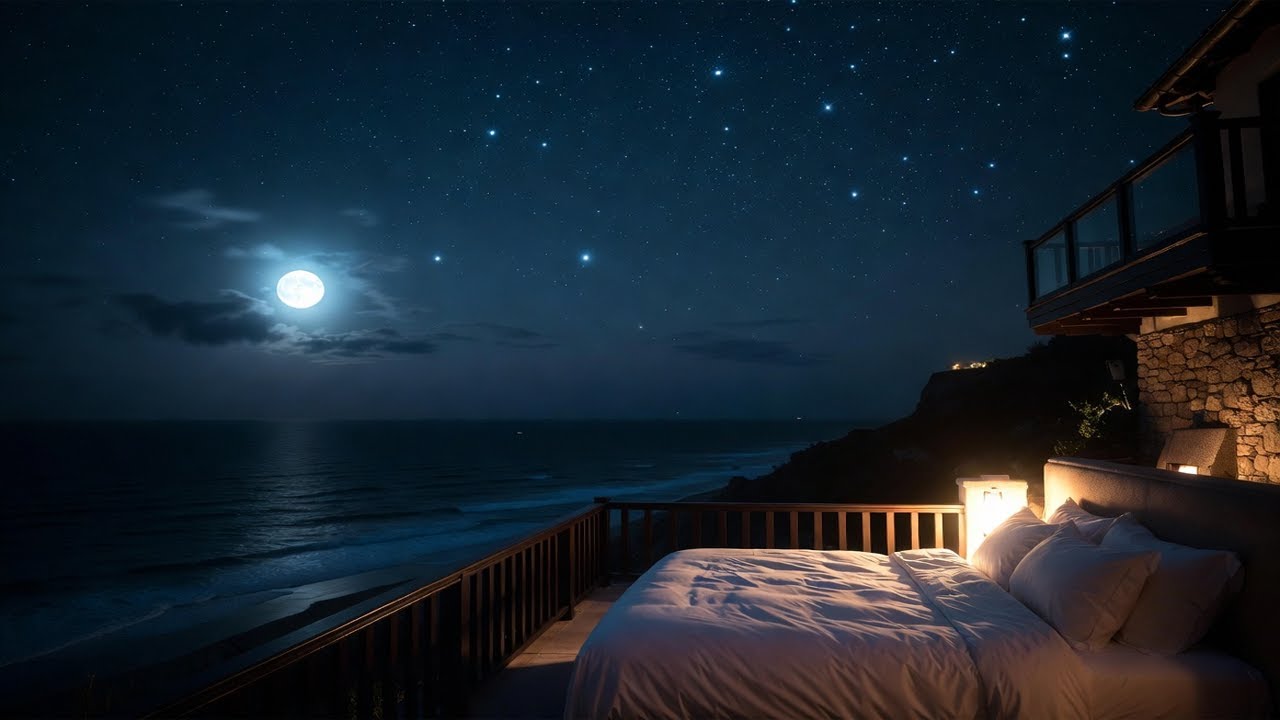 Ocean Night Piano 🌊 Calm Your Mind & Sleep Deep