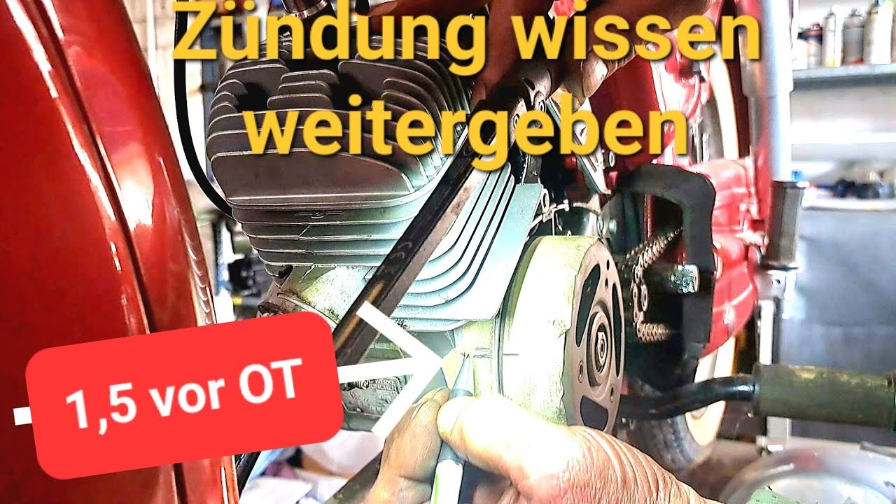Zündapp GTS C50 ZD Zündung Lehrgang Bosch Kontakt Zündung