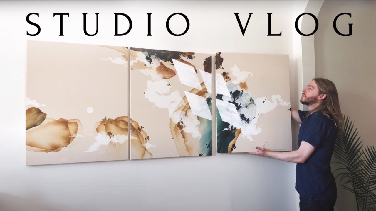 STUDIO VLOG 10 | The Last Days of Summer | Painting a Triptych | A Return to Nature