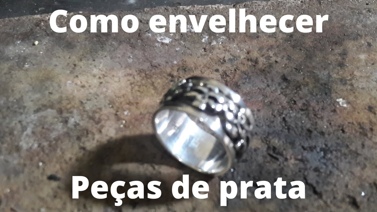 Como envelhecer peças de prata