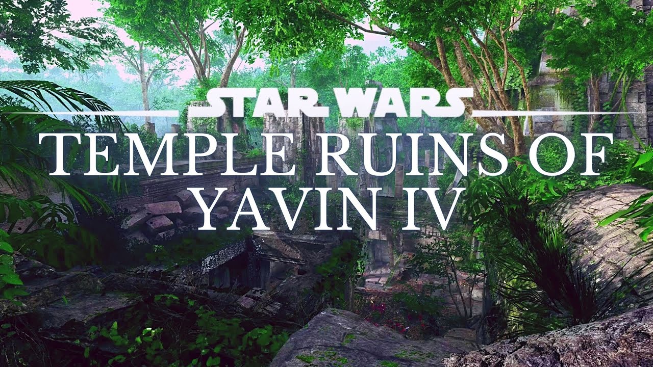 Star Wars 4K Ambience | Jedi Temple Ruins of Yavin IV | Sleep, Study, Ambient Noise | No Music [8Hr]