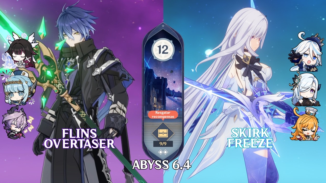 C0 Flins Overtaser & C0 Skirk Freeze | Genshin Impact Abyss 6.4 Floor 12 9 Stars