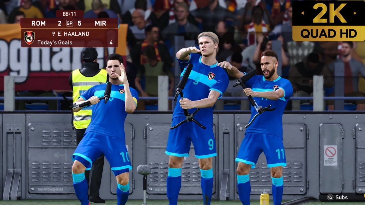 eFootball 2021(Pes 2021) Gameplay - As Roma Vs Ac Milan with arabic commentary [PC 2K 60 FPS]