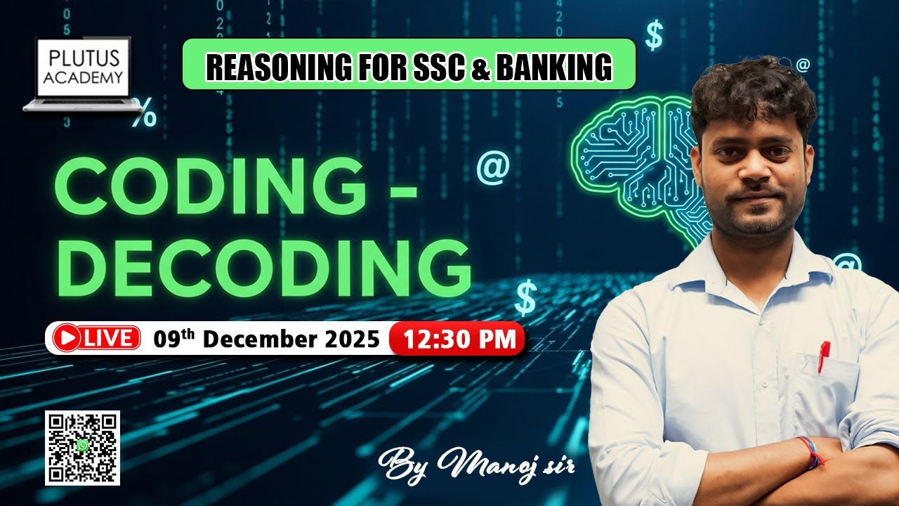 Coding/Decoding | Reasoning | By Manoj Sir | Plutus Academy | #SSC #Bank