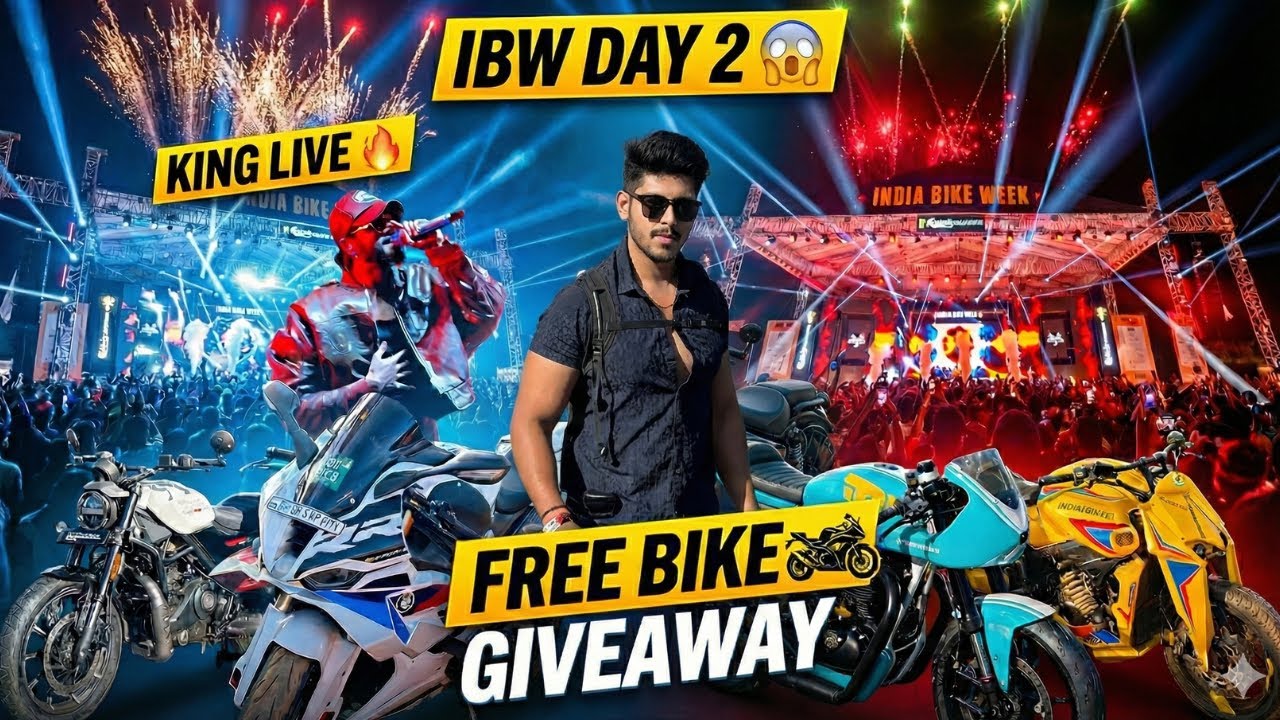 IBW 2025 Day 2 Was INSANE 😱 King Ne Stage Me Aag Laga Di 🔥 Stunts + Free Yamaha R15 Bike GIVEAWAY
