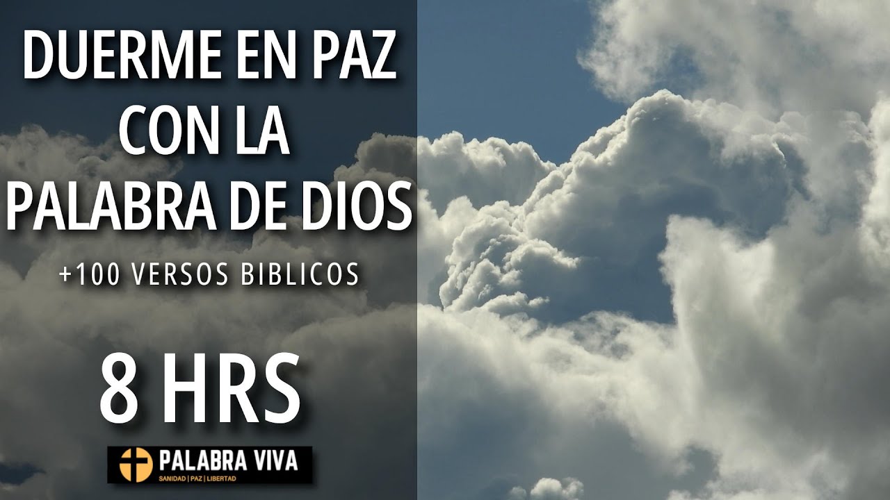 Promesas de Dios para dormir | +100 Versos Bíblicos de paz y esperanza | 8 Hrs