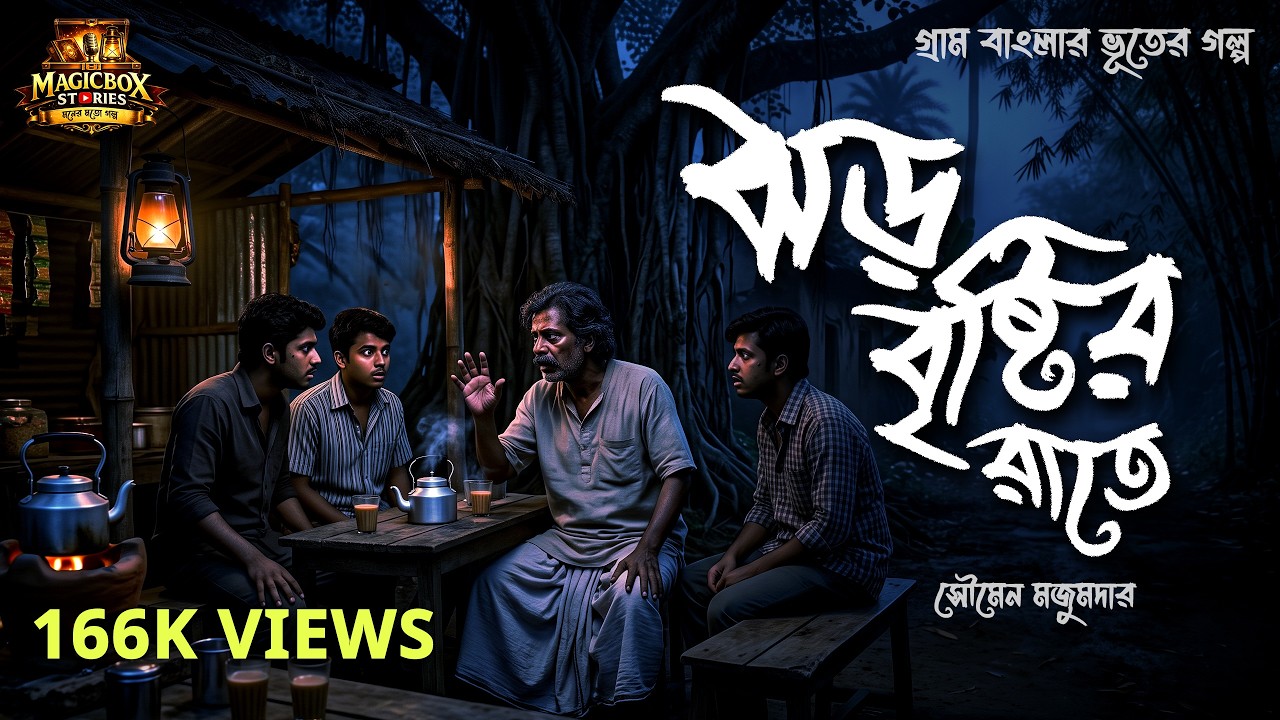 ঝড় বৃষ্টির রাতে (গ্রাম বাংলার ভূতের গল্প) Gram Banglar Vuter Golpo | Bengali Audio Story