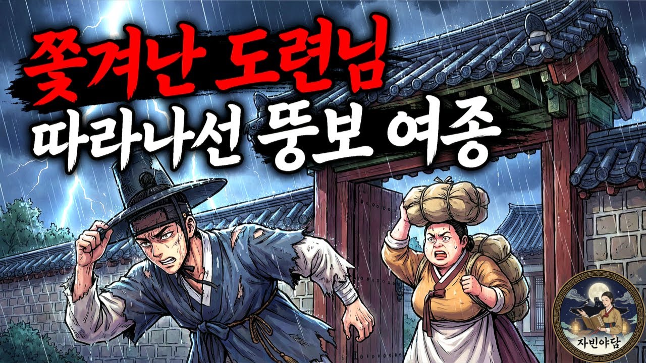 파문당해 쫓겨난 젊은 도련님 따라나선 뚱보 여종 | 야담 | 오디오북 | 전설 | 옛날이야기 | 사연
