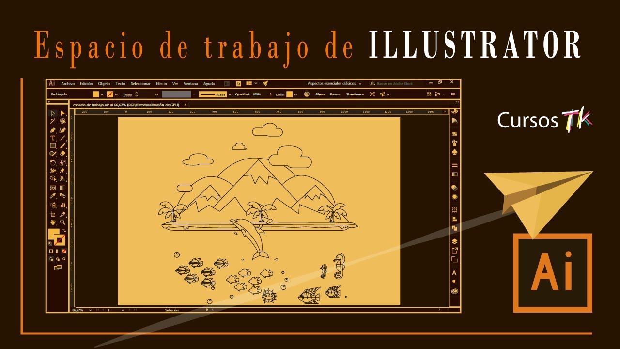 Cap.1.  Espacio de trabajo de Illustrator