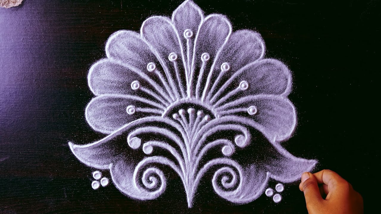 daily use rangoli || rangoli || rangoli design || freehand rangoli || rangoli kolam || muggulu