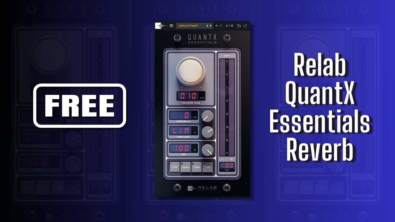BEST FREE Reverb Plugin in This Moment(LImited Time FREE?I don't know)Relab QuantX Essentials Reverb