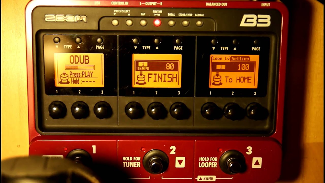 Zoom B3 Effects & Looper Demo