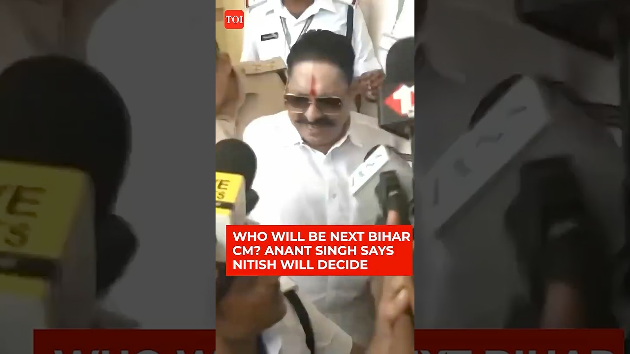 JDU&rsquo;s Anant Kumar Singh Says Nitish Kumar Will Decide Next Bihar CM