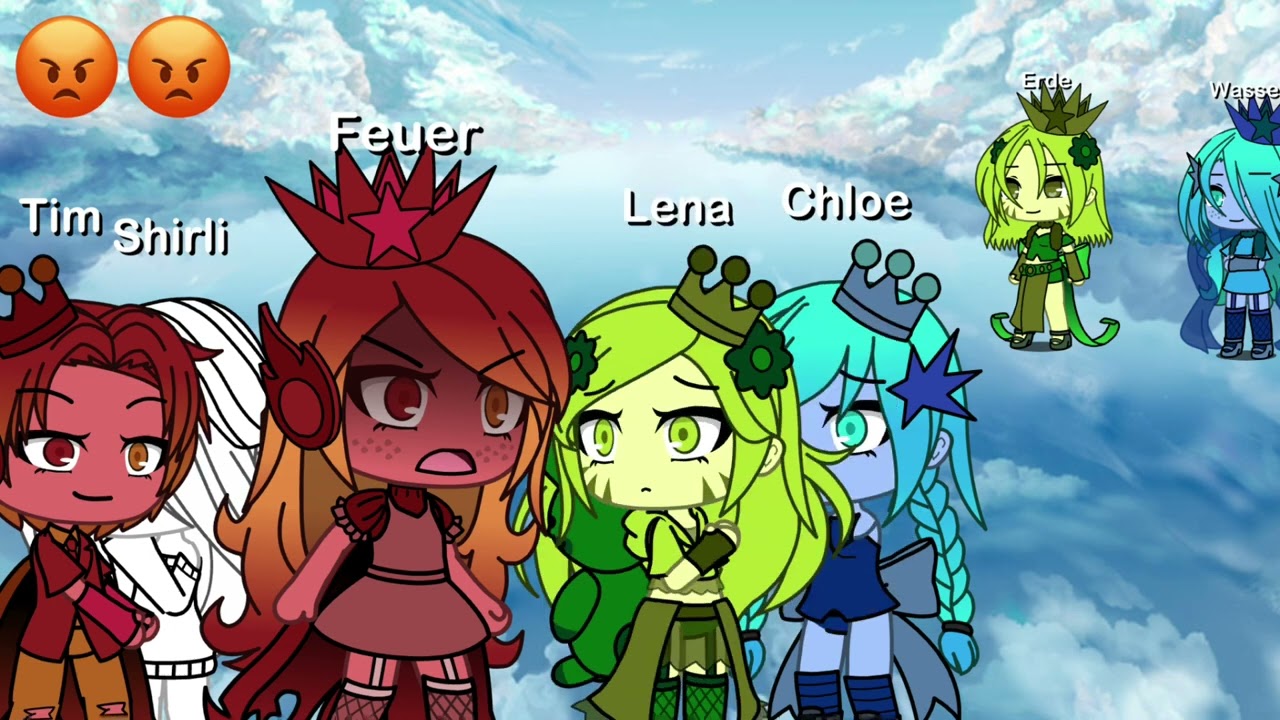 Die 4 Elemente ☀️🔥🍀💧/Gacha Life