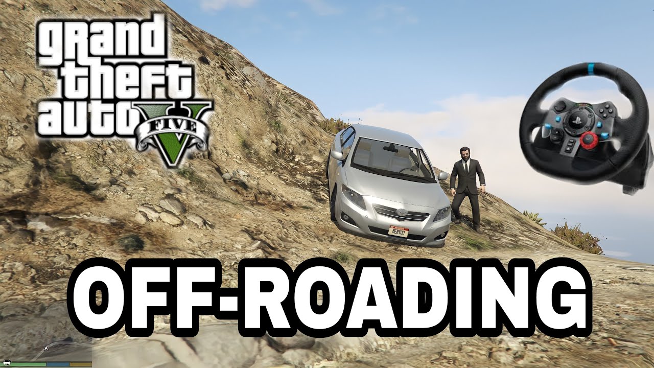 GTA 5 | Real Life mod | Toyota Corolla Xli 2009😎Offroading..... Logitech g29
