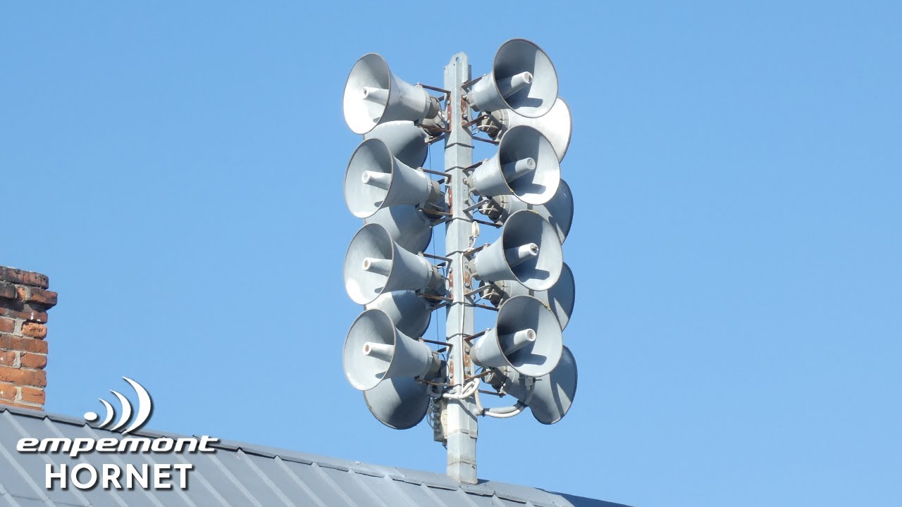 4K | Siren Test | Hornet - Smržice | 01.03.2023 | Older version with RH Sound Speakers!