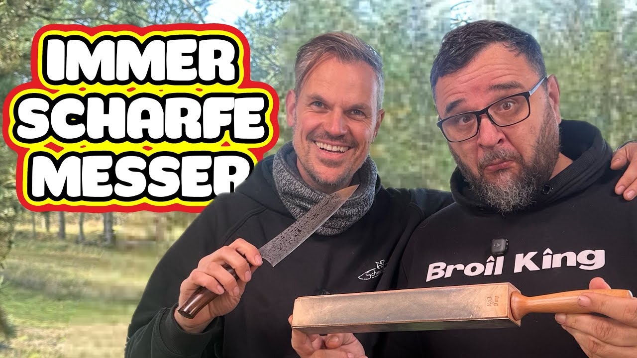 MESSER EINFACH SCHÄRFEN - Perfekte Anleitung --- Klaus grillt