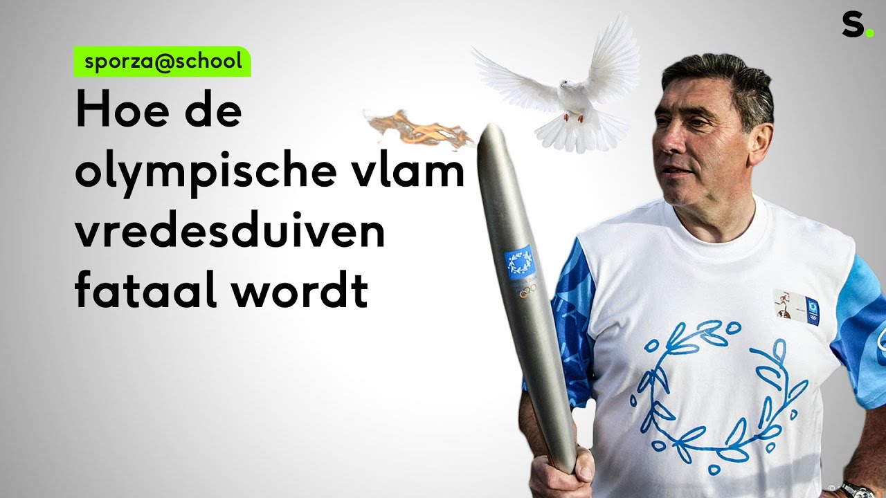 Hoe de olympische vlam vredesduiven fataal wordt. | Sporza @school 08